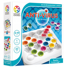 Jeu de stratégie Anti-Virus - Jeu SMART GAMES - Bleu Griotte